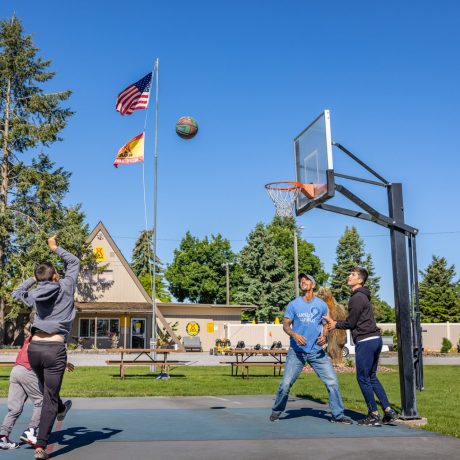 Sports courts at Spokane KOA Journey